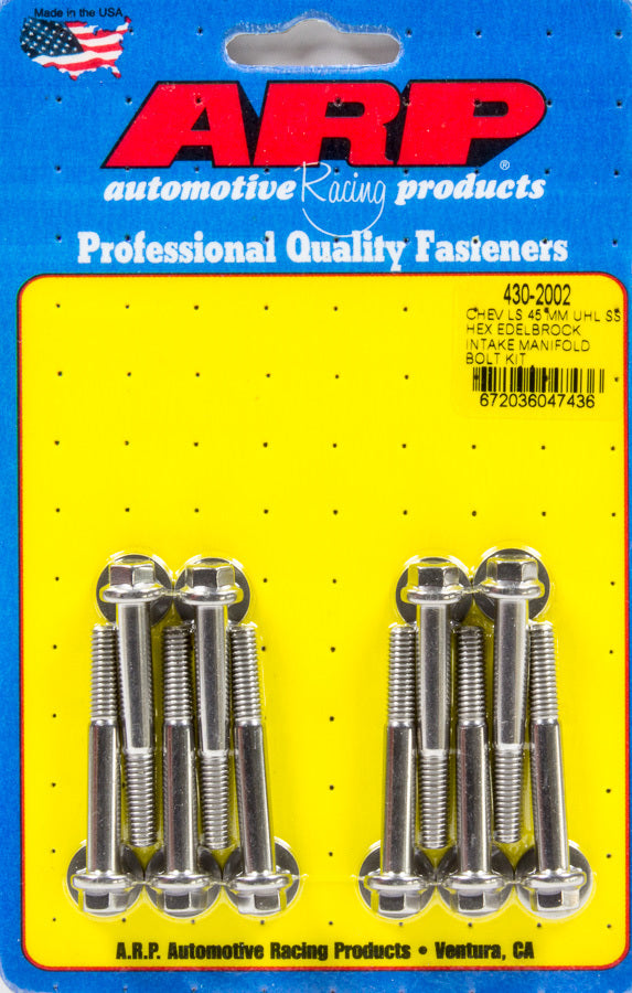 Auto Racing Products Engine Component Intake Manifold Bolt Kit GM LS w/Edelbrock Intake 430-2002