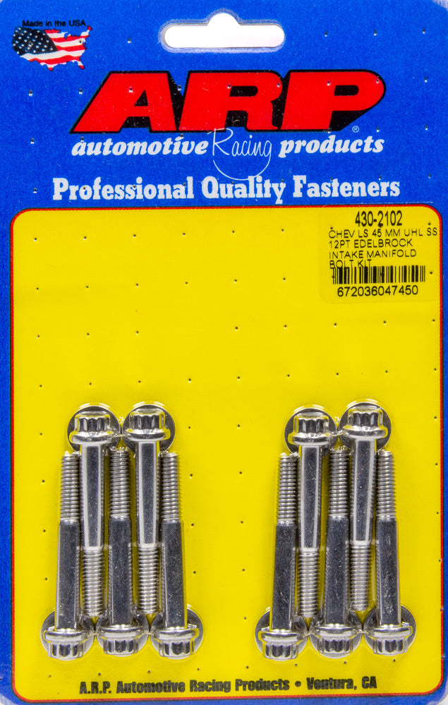 Auto Racing Products Engine Component Intake Manifold Bolt Kit GM LS w/Edelbrock Intake 430-2102