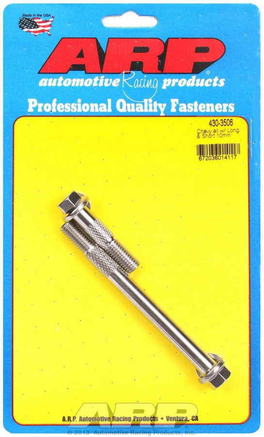 Auto Racing Products Automotive Hardware Starter Bolt Kit SS 6pt GM 10mm x 1.775/4.770 430-3506
