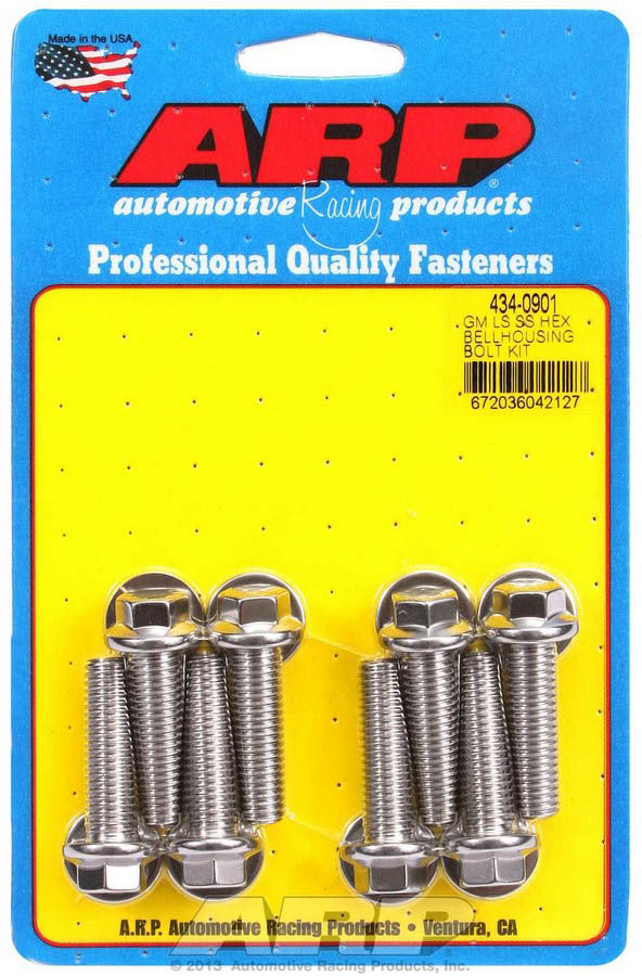 Auto Racing Products Automotive Hardware Bellhousing Bolt Kit - 6pt. GM LS 434-0901