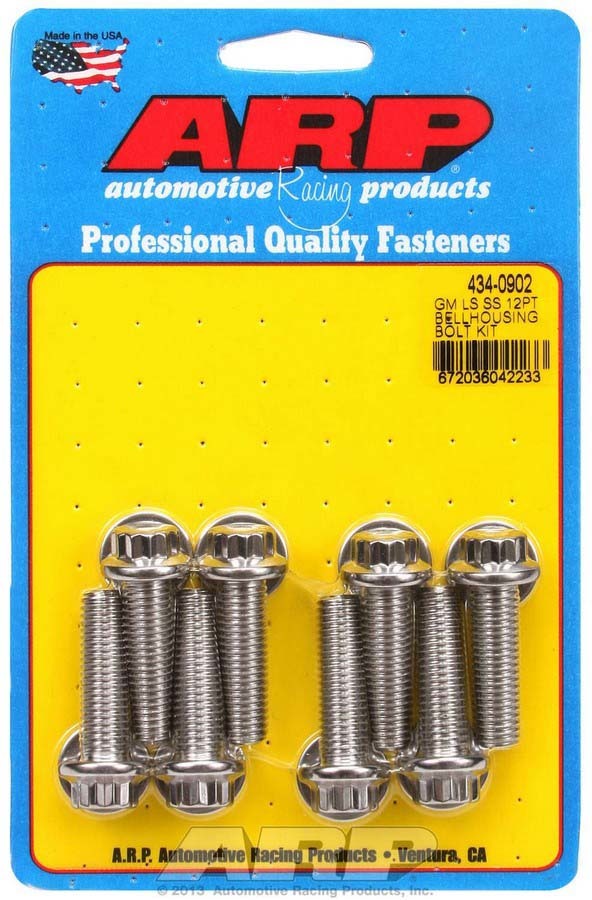 Auto Racing Products Automotive Hardware Bellhousing Bolt Kit - 12pt. GM LS 434-0902