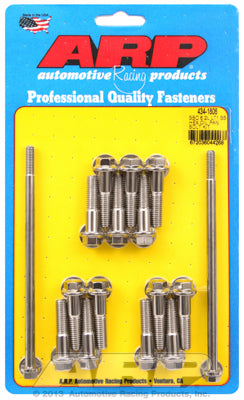 Auto Racing Products Engine Component Oil Pan Bolt Kit - GM LT1 6.2L 6pt S/S 434-1806