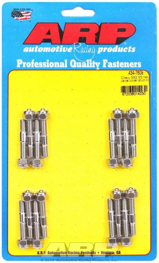 Auto Racing Products Engine Component S/S Valve Cover Stud Kit 6pt. (16) 434-7609