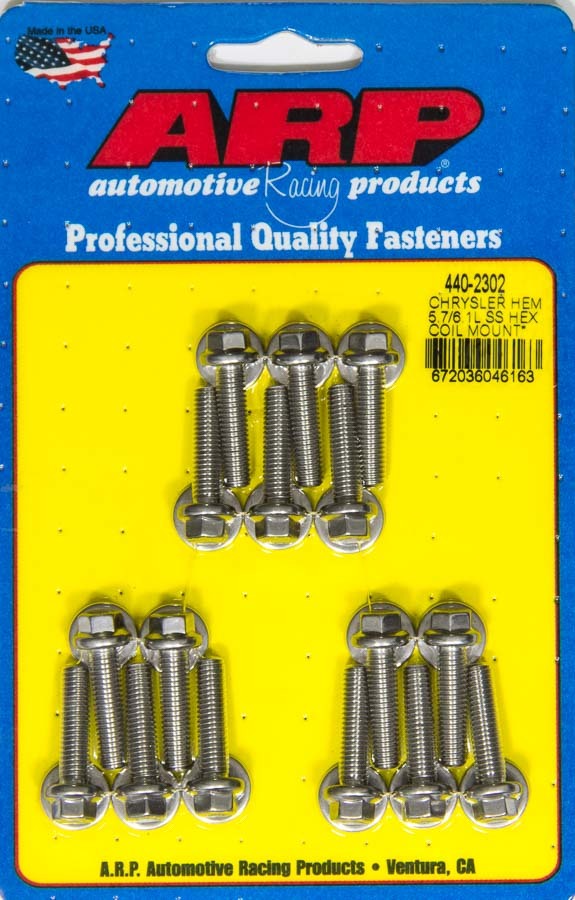 Auto Racing Products Ignition Component Coil Bracket Bolt Kit 6pt Mopar 5.7/6.1L Hemi 440-2302