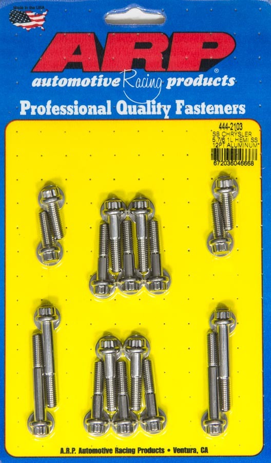 Auto Racing Products Engine Component Intake Manifold Bot Kit 12pt Mopar 5.7/6.1L Hemi 444-2103