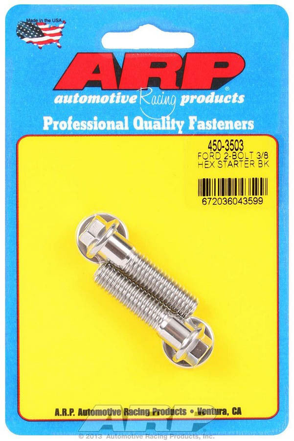 Auto Racing Products Automotive Hardware Starter Bolt Kit SS Hex Ford 450-3503