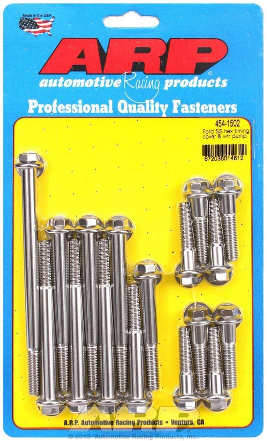 Auto Racing Products Engine Component SBF S/S T/C & W/P Bolt Kit 6pt. 454-1502