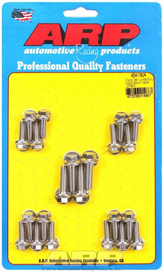 Auto Racing Products Engine Component SBF Oil Pan Bolt Kit 454-1804