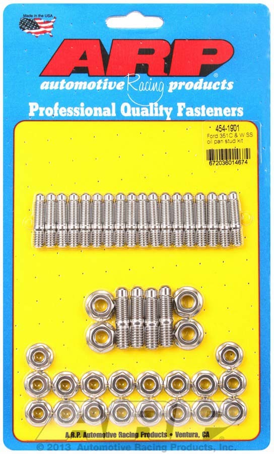 Auto Racing Products Engine Component Ford S/S Oil Pan Stud Kit 454-1901