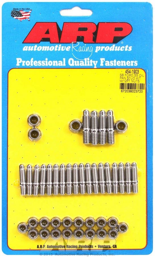 Auto Racing Products Engine Component SBF S/S Oil Pan Stud Kit 12pt. 454-1903