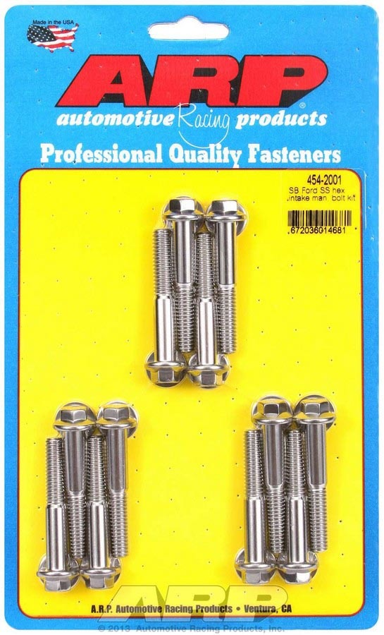 Auto Racing Products Engine Component SBF S/S Intake Bolt Kit 6pt. 454-2001