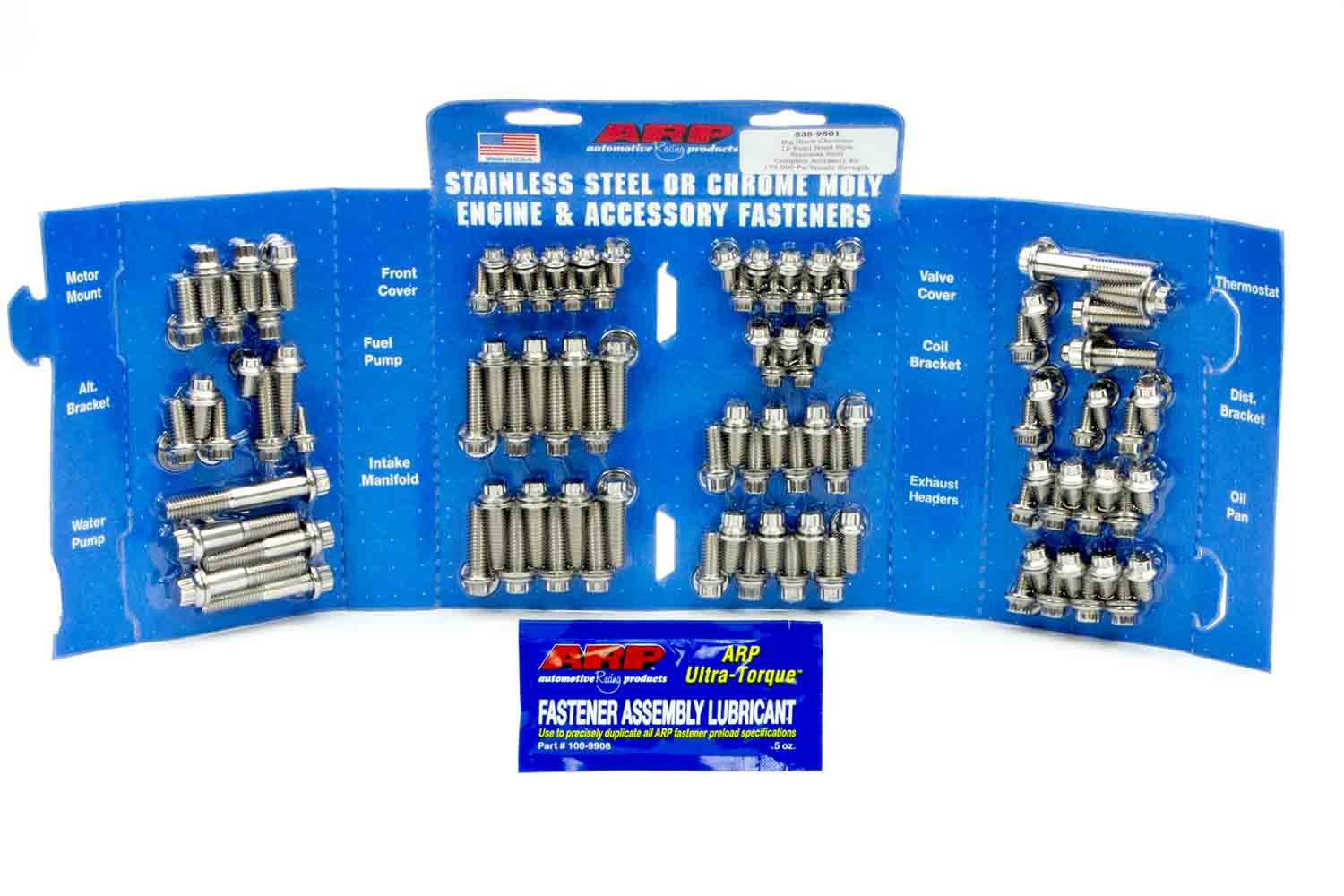 Auto Racing Products Engine Component BBC S/S Complete Engine Fastener Kit 12pt. 535-9501