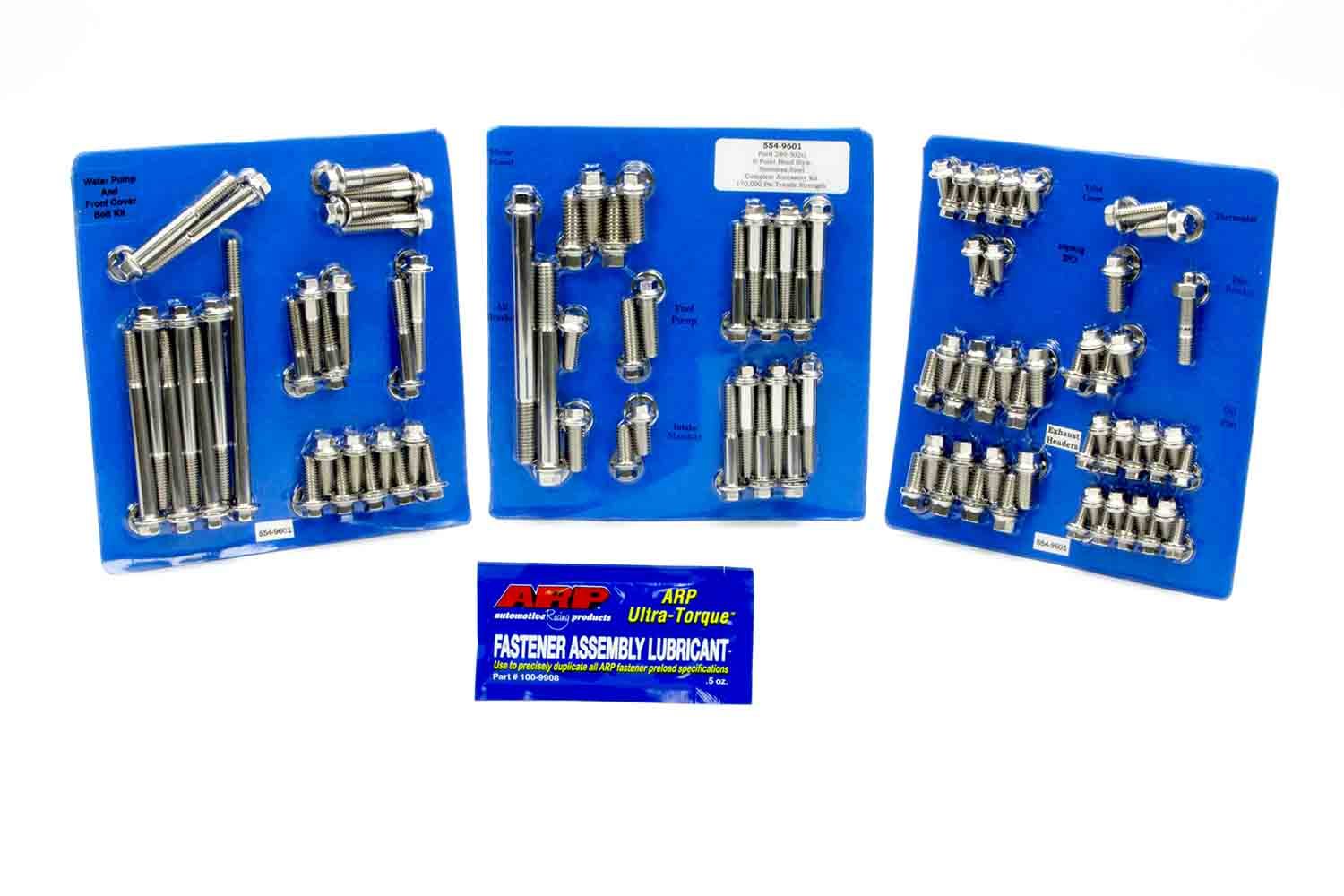 Auto Racing Products Engine Component SBF S/S Complete Engine Fastener Kit 6pt. 554-9601
