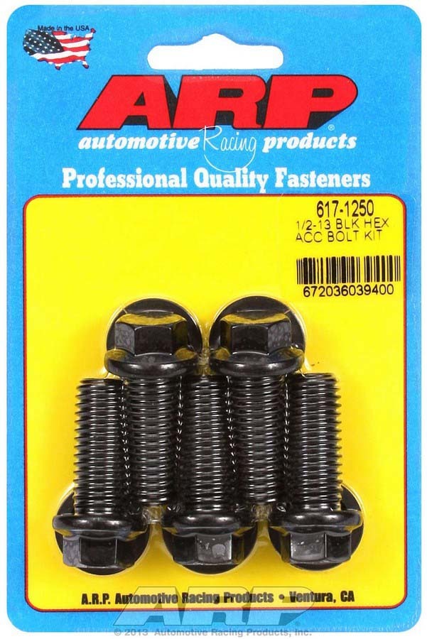 Auto Racing Products Automotive Hardware Bolt Kit - 6pt. (5) 1/2-13 x 1.250 617-1250