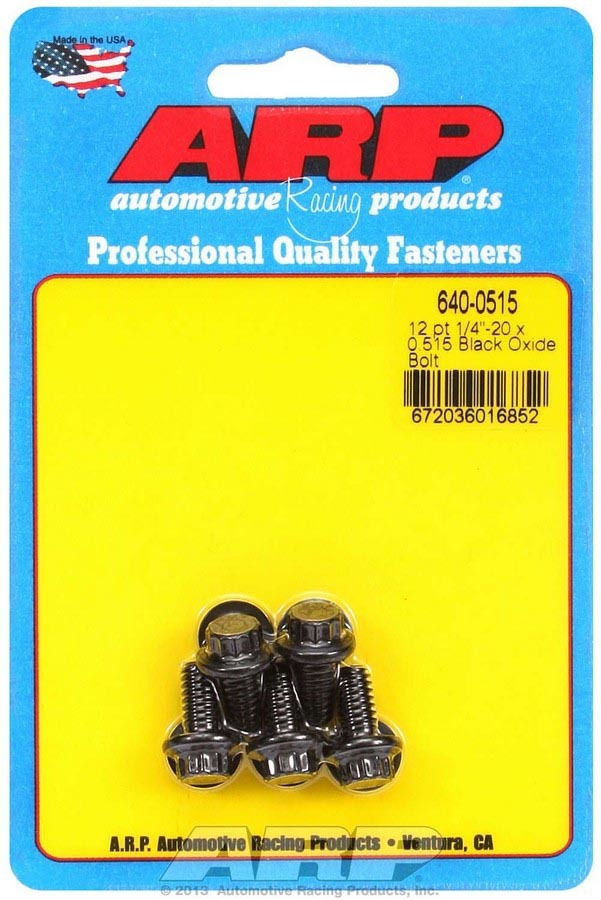 Auto Racing Products Automotive Hardware Bolt Kit - 12pt. (5) 1/4-20 x .515 640-0515