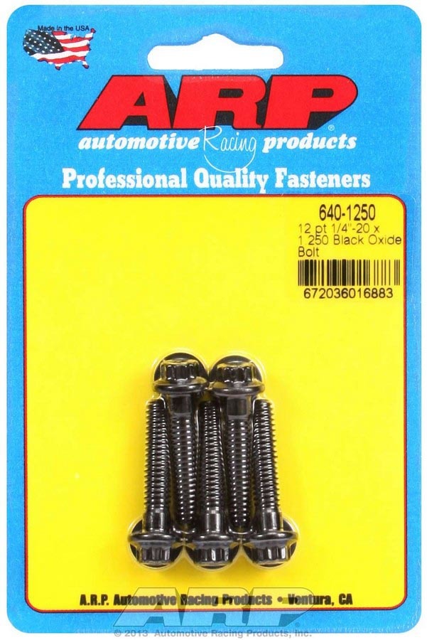 Auto Racing Products Automotive Hardware Bolt Kit - 12pt. (5) 1/4-20 x 1.250 640-1250