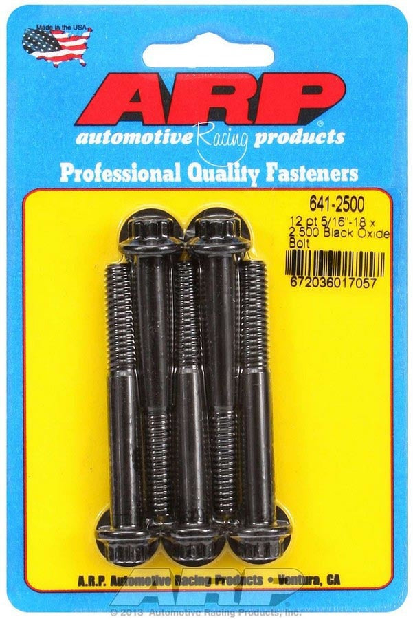 Auto Racing Products Automotive Hardware Bolt Kit - 12pt. (5) 5/16-18 x 2.500 641-2500