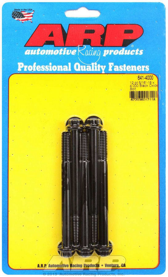Auto Racing Products Automotive Hardware Bolt Kit - 12pt 5pk 5/16-18 x 4.000 641-4000