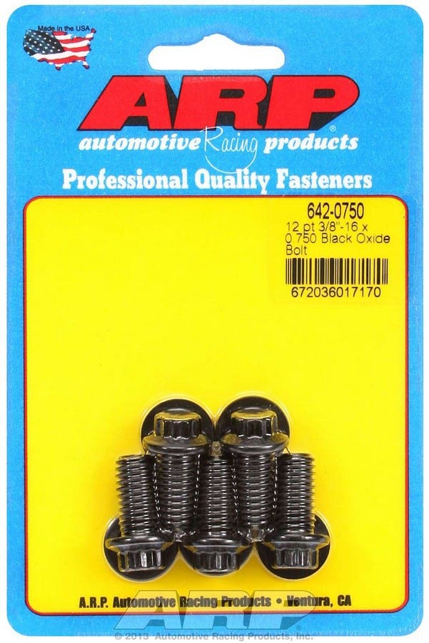 Auto Racing Products Automotive Hardware Bolt Kit - 12pt. (5) 3/8-16 x .750 642-0750