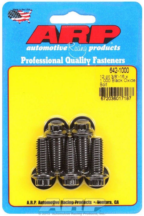 Auto Racing Products Automotive Hardware Bolt Kit - 12pt. (5) 3/8-16 x 1.000 642-1000