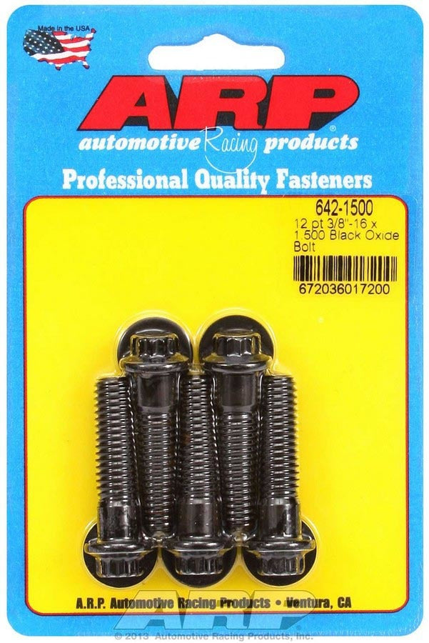 Auto Racing Products Automotive Hardware Bolt Kit - 12pt. (5) 3/8-16 x 1.500 642-1500