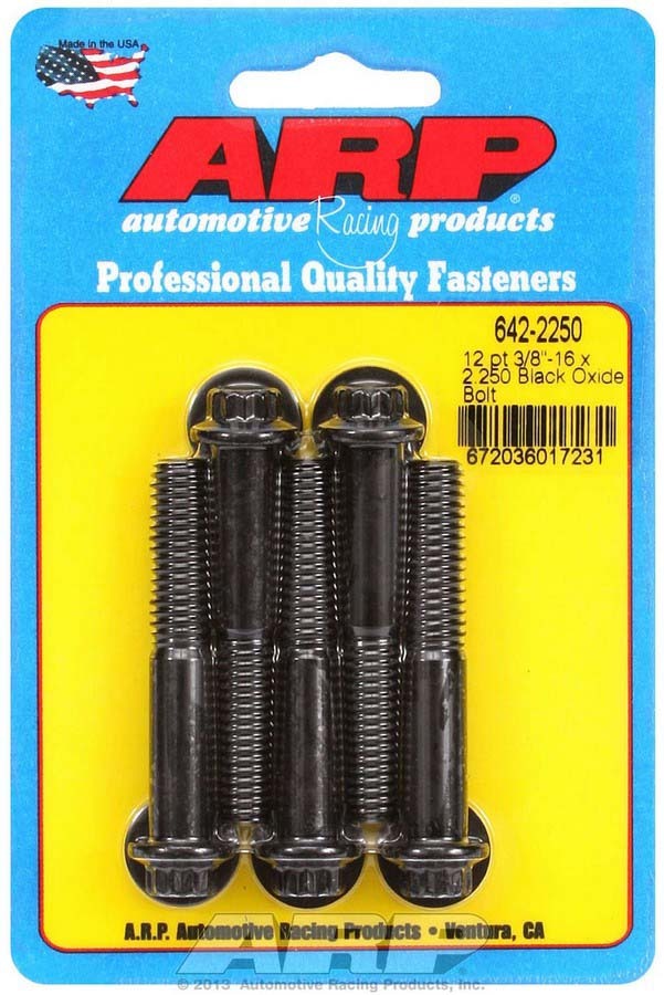Auto Racing Products Automotive Hardware Bolt Kit - 12pt. (5) 3/8-16 x 2.250 642-2250