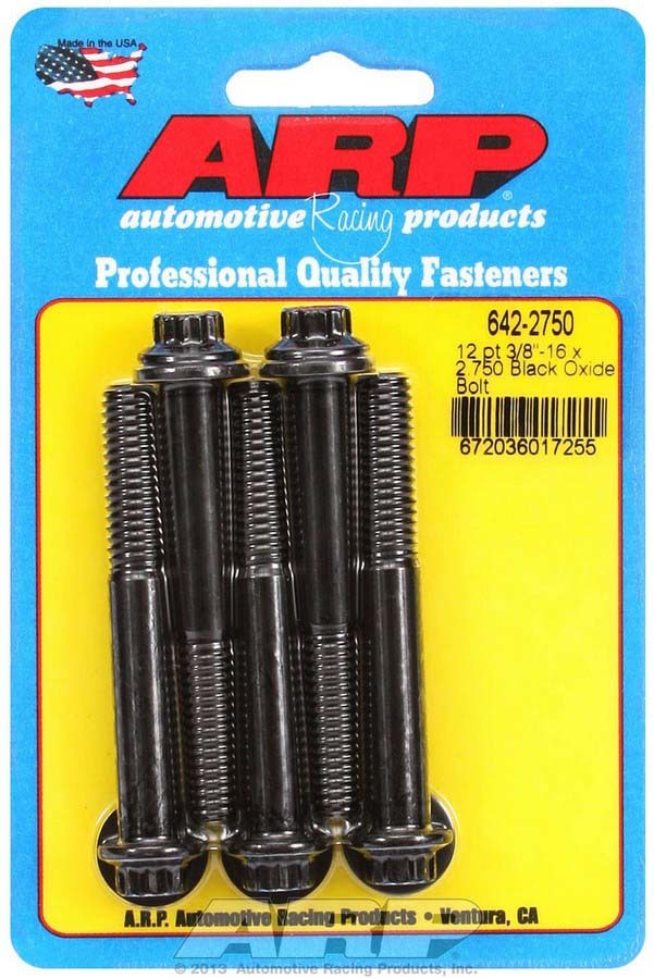 Auto Racing Products Automotive Hardware Bolt Kit - 12pt. (5) 3/8-16 x 2.750 642-2750