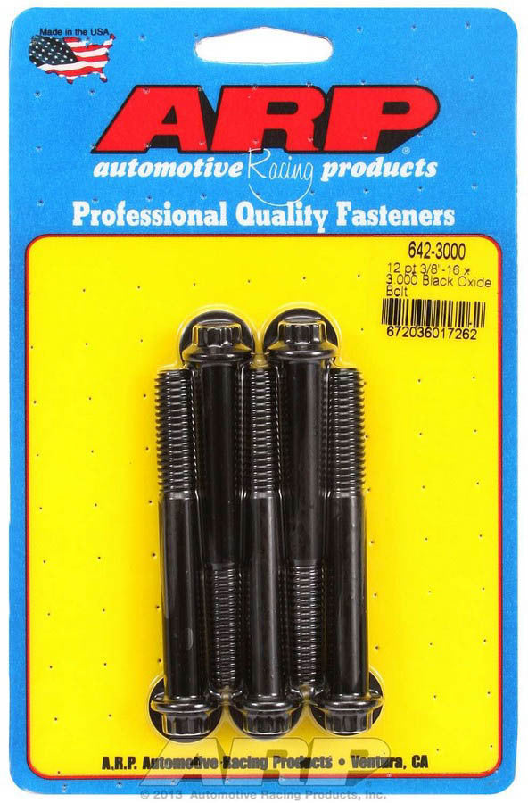 Auto Racing Products Automotive Hardware Bolt Kit - 12pt. (5) 3/8-16 x 3.000 642-3000