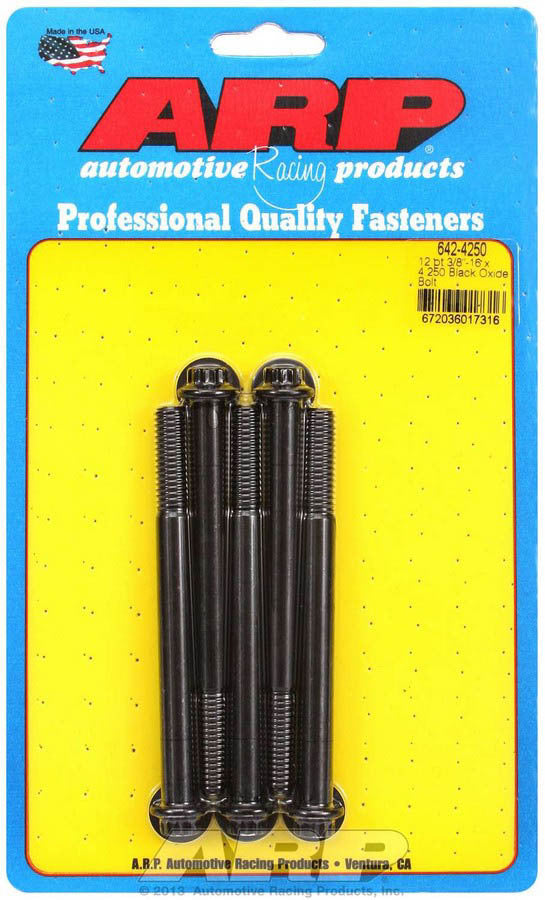 Auto Racing Products Automotive Hardware Bolt Kit - 12pt - 5pk 3/8-16 x 4.250 642-4250