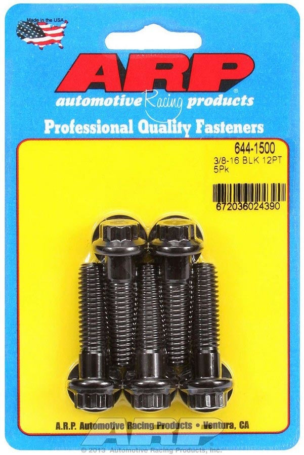 Auto Racing Products Automotive Hardware Bolt Kit- 12pt. (5) 3/8-16 x 1.500 644-1500