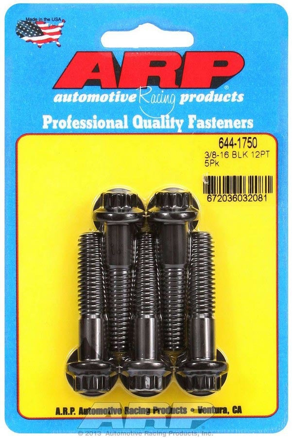 Auto Racing Products Automotive Hardware Bolt Kit - 12pt 5pk 3/8-16 x 1.750 644-1750