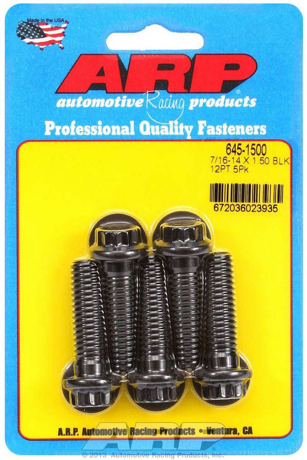 Auto Racing Products Automotive Hardware Bolt Kit - 12pt. (5) 7/16-14 x 1.500 645-1500