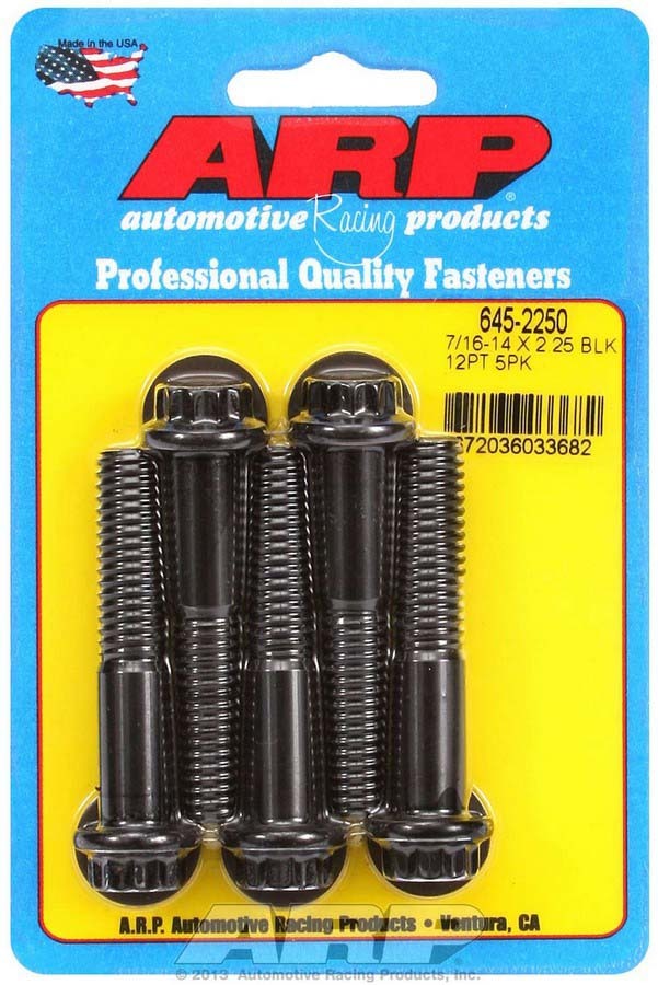 Auto Racing Products Automotive Hardware Bolt Kit - 12pt. (5) 7/16-14 x 2.250 645-2250