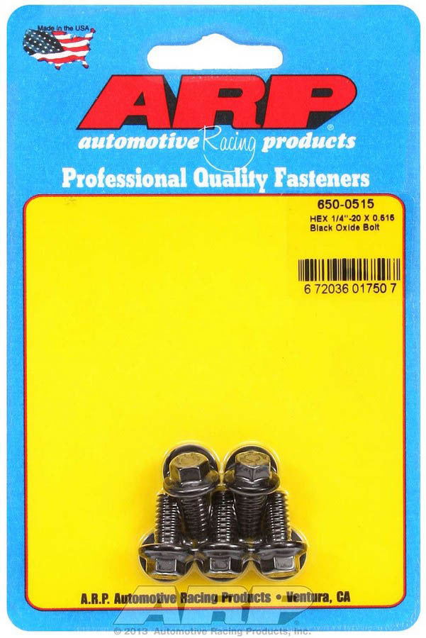 Auto Racing Products Automotive Hardware 1/4-20 x 0.515 6pt Bolt Kit 5pk 650-0515