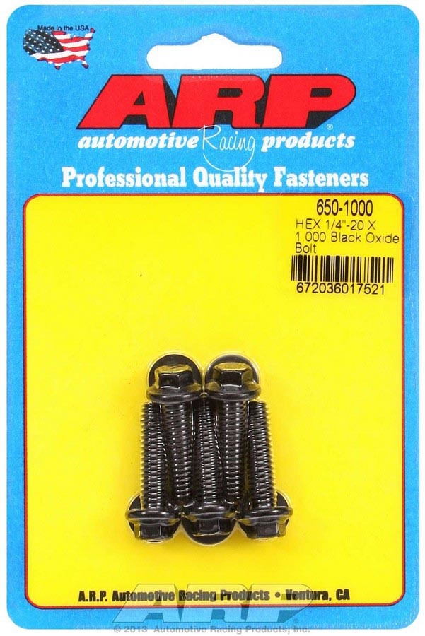 Auto Racing Products Automotive Hardware Bolt Kit - 6pt. (5) 1/4-20 x 1.000 650-1000