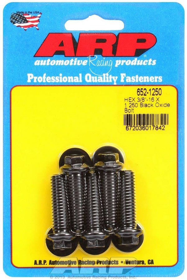 Auto Racing Products Automotive Hardware Bolt Kit - 6pt. (5) 3/8-16 x 1.250 652-1250
