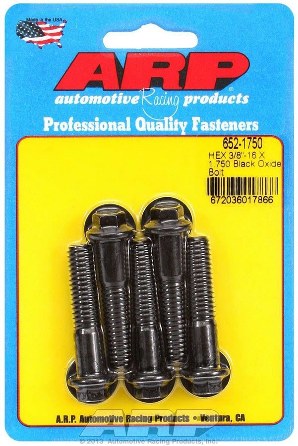 Auto Racing Products Automotive Hardware Bolt Kit - 6pt. (5) 3/8-16 x 1.750 652-1750