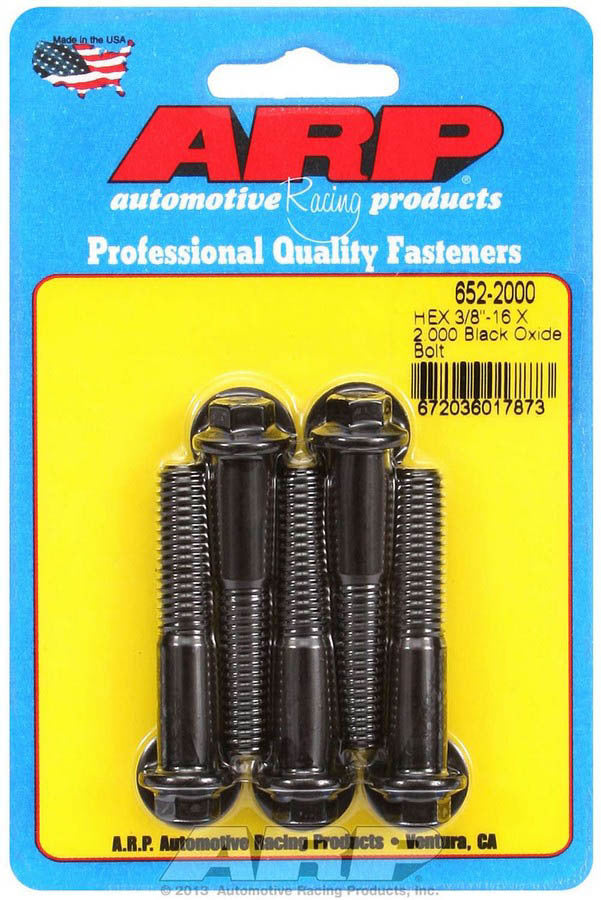 Auto Racing Products Automotive Hardware Bolt Kit - 6pt. (5) 3/8-16 x 2.000 652-2000