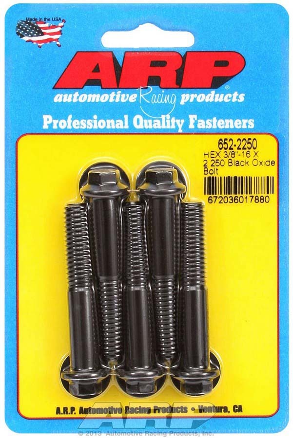 Auto Racing Products Automotive Hardware Bolt Kit - 6pt. (5) 3/8-16 x 2.250 652-2250