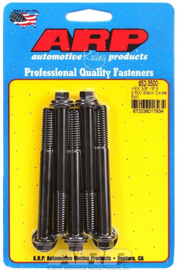 Auto Racing Products Automotive Hardware Bolt Kit - 6pt. (5) 3/8-16 x 3.500 652-3500