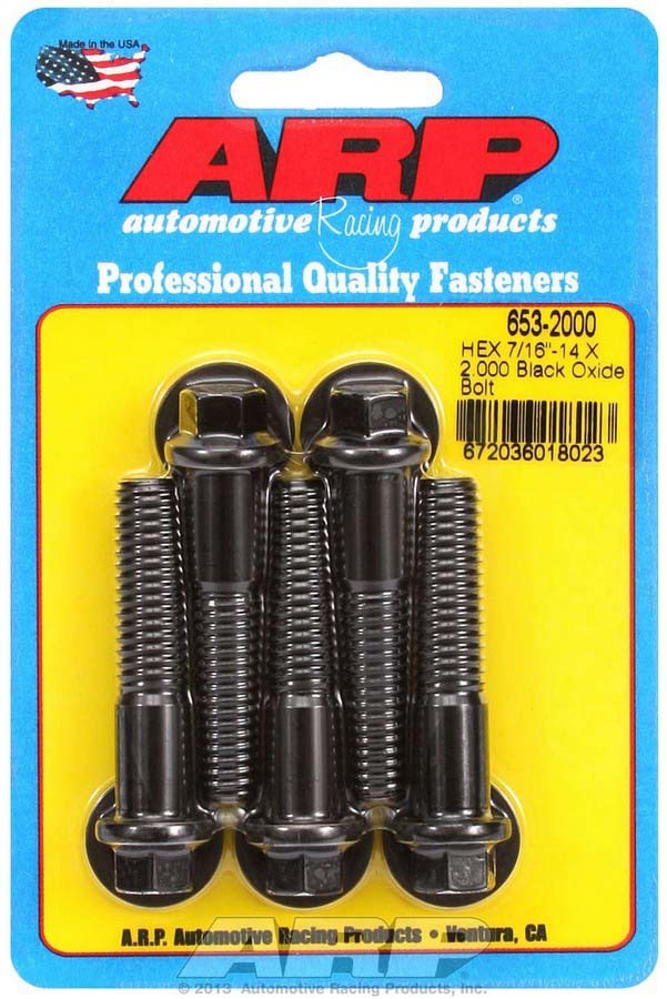Auto Racing Products Automotive Hardware Bolt Kit - 6pt. (5) 7/16-14 x 2.000 653-2000