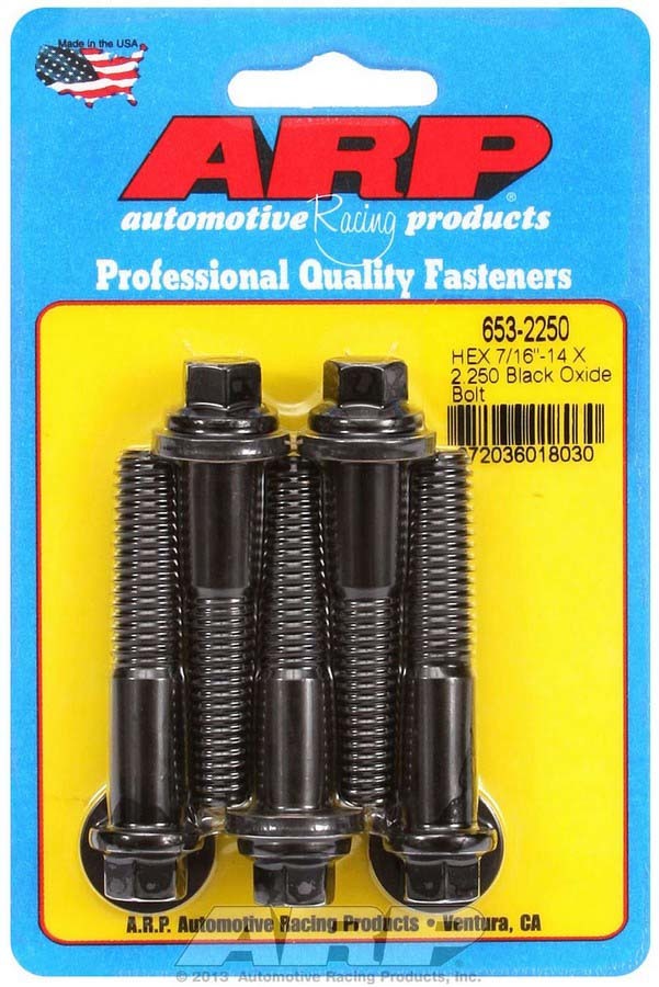 Auto Racing Products Automotive Hardware Bolt Kit - 6pt. (5) 7/16-14 x 2.250 653-2250
