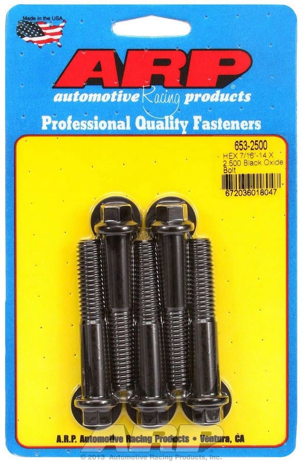 Auto Racing Products Automotive Hardware Bolt Kit - 6pt. (5) 7/16-14 x 2.500 653-2500