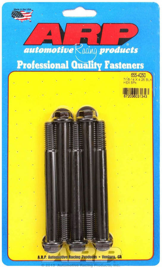 Auto Racing Products Automotive Hardware Bolt Kit - 6pt. (5) 7/16-14 x 4.250 655-4250