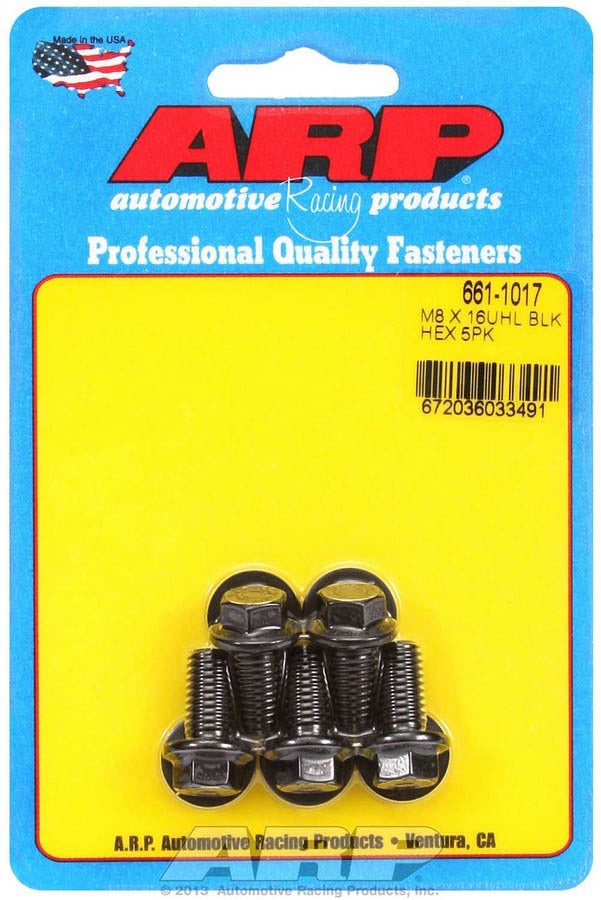 Auto Racing Products Automotive Hardware Bolt Kit - 6pt. (5) 8mm x 1.25 x 16mm 661-1017