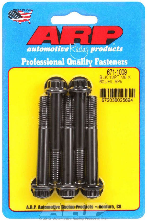Auto Racing Products Automotive Hardware Bolt Kit - 12pt. (5) 8mm x 1.25 x 60mm 671-1009