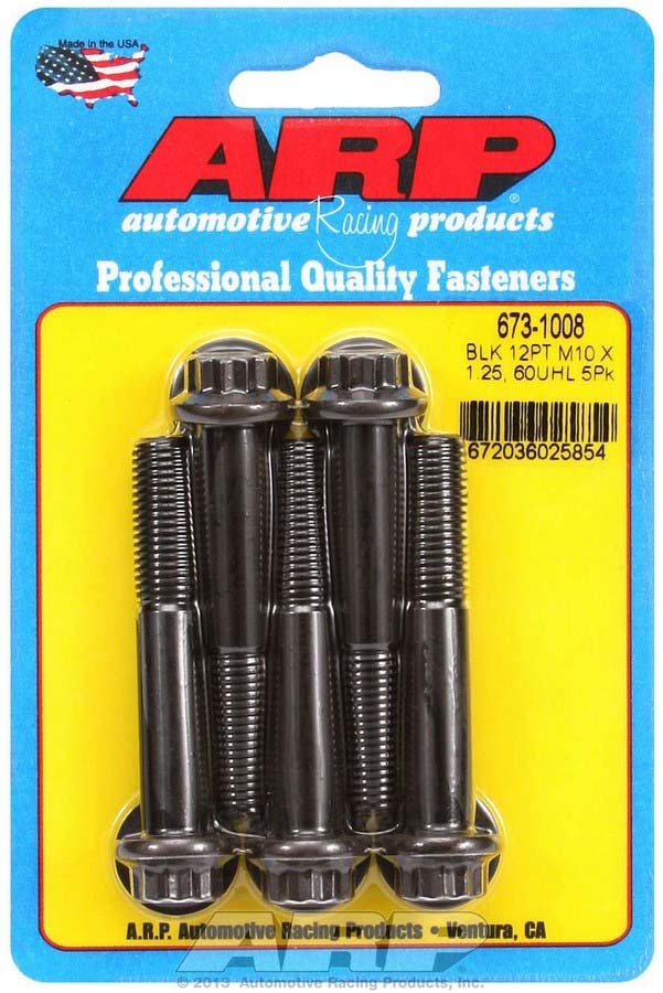 Auto Racing Products Automotive Hardware Bolt Kit - 12pt. (5) 10mm x 1.25 x 60mm 673-1008