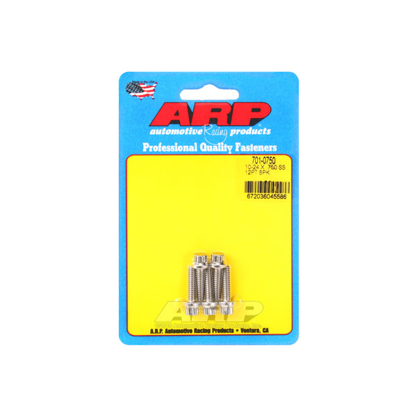 Auto Racing Products Automotive Hardware Bolt Kit - SS 12pt 5pk 10-24 x .750 701-0750