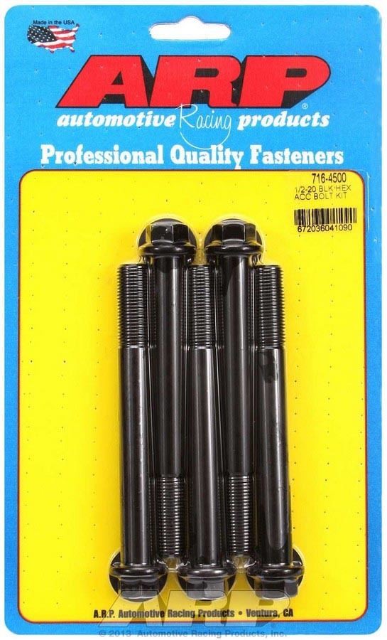 Auto Racing Products Automotive Hardware Bolt Kit - 6pt. (5pk) 1/2-20 x 4.500 716-4500