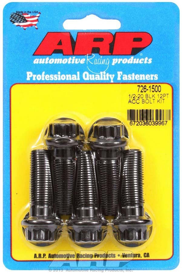 Auto Racing Products Automotive Hardware Bolt Kit - 12pt. (5pk) 1/2-20 x 1.500 726-1500
